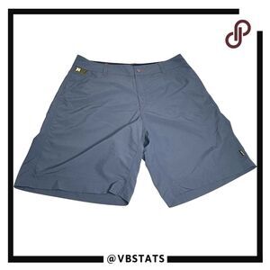 Howler Brothers Men's Nylon Flat Front Heed the Call Hybrid Shorts Gray Size 36
